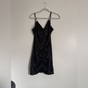 Black Sequin Dress
